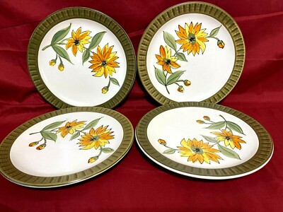 Casual Ceram Normandy 8006 Set Of 4 Salad Plates 7 3/4'' Japan