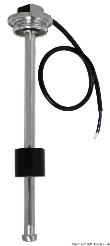 Galleggiante verticale S3 25 cm inox 10/180 Ohm