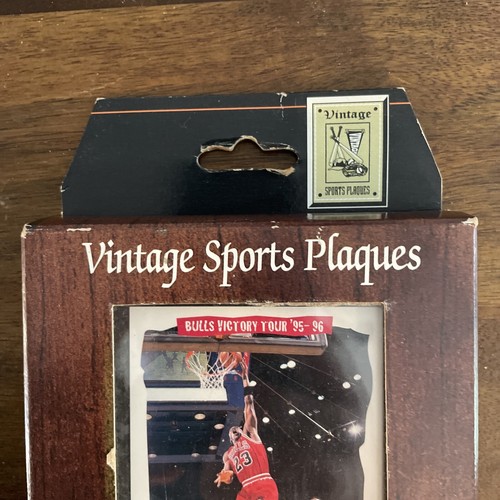 Vintage Sports Plaques Michael Jordan Sports Collectible Basketball Card Vintage - Picture 3 of 6