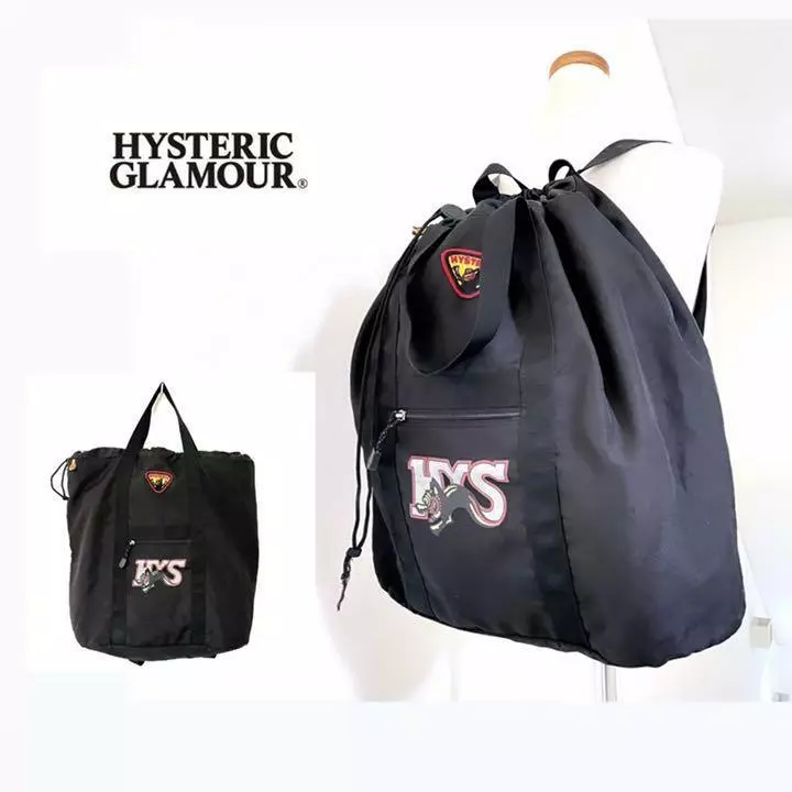 Hysteric Glamour Backpack Hysteric MINI Black Nylon Women 220225117