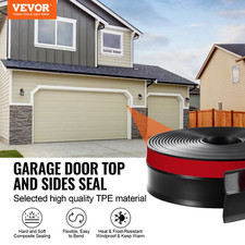 Garage Door Top and Sides Seal Strip 20 FT Universal Weather Stripping