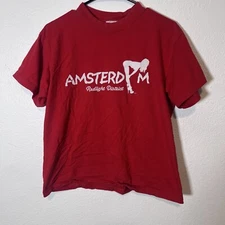 Vintage Amsterdam Red Light District Tourist T Shirt Size Medium