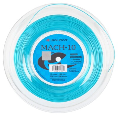 Solinco MACH-10 Tennis Racket String 17 1.20mm 656ft 200m Reel