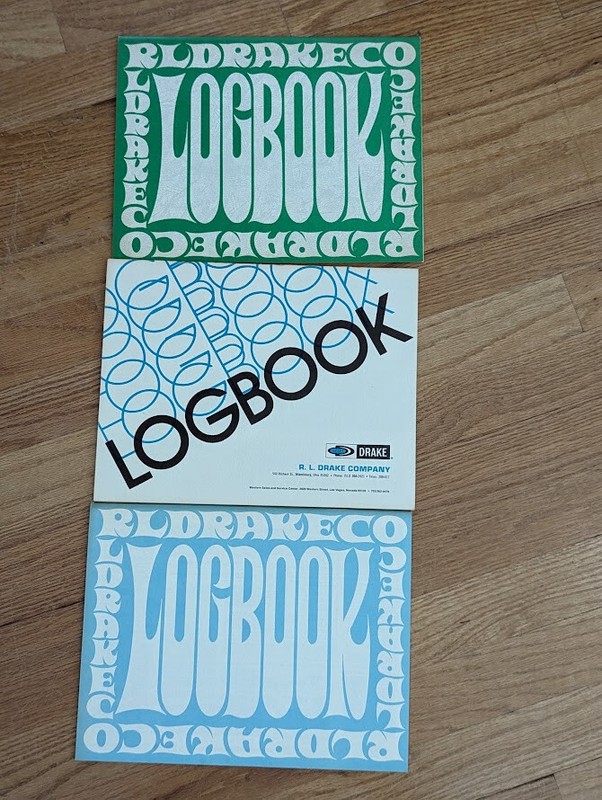 3 R.L. Drake Ham Radio Logbooks Vintage 2 Unused  1 Used