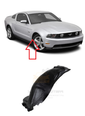 Neu Aftermarket Products Ford Mustang 10-15 Kotflügel Spritzschutz vorne rechts