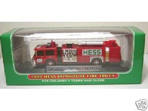 1999 hess miniature fire truck