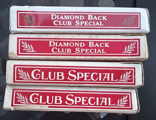 Four (4) Decks "BEE" No. 92 Playing Cards; Diamond Back Club Special; Pre-owned - Picture 5 of 5