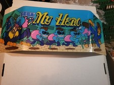 My Hero SEGA ORIGINAL ARCADE CURVED MARQUEE