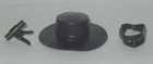 Orig.1960's Marx Zorro SWORD HOLDER  + HAT + MASK Accessories