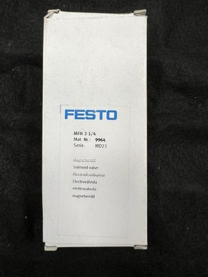 Festo 9964 MFH-3-1/4 3/2-Way Closed Monostable Solenoid Valve