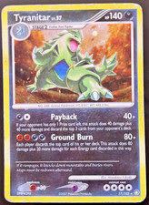 Pokemon Tyranitar Lv.57 17/123 Mysterious Treasures Holo Rare LP on eBay