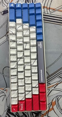 100 Thieves 100T x HG Higround Summit 65 Red White Blue Keyboard Cartograph