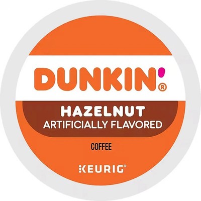 Dunkin' Hazelnut Medium Roast Coffee K Cups Pods - Pack of 111 Pods