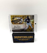 Lewis Brinson Rookie Auto Patch 🔥 Spectra Gold Prizm RC /25 MILWAUKEE 🔥🔥PATCH