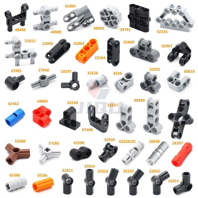 Technic Compatible Axle Connector Parts Pin Perpendicular Connectors Joint Bulk