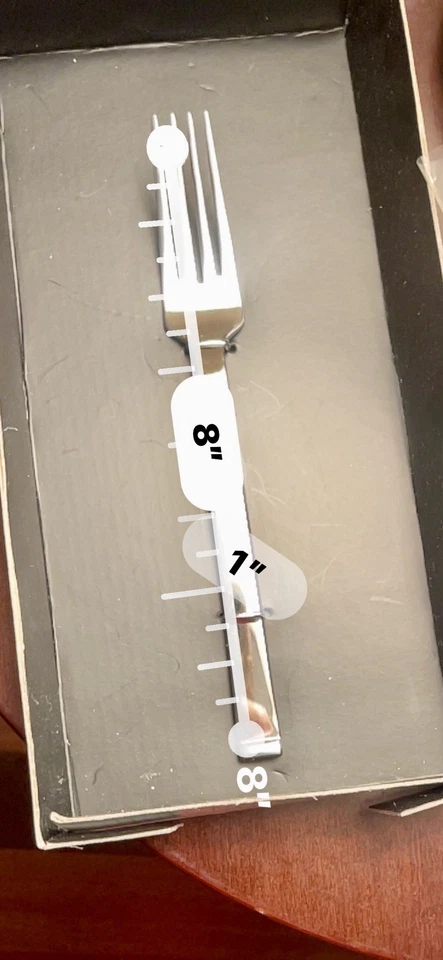 Nuevo tenedor de cena Vera Wang de Wedgwood “Arden” -8” acero inoxidable 18/10 - sin usar Foto 2 de 4