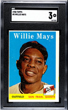 1958 Topps Willie Mays #5 SCG 3