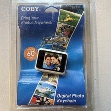 COBY DP-151 1.5" Digital LCD Picture Keychain Holds 60 Photos File Transfer New