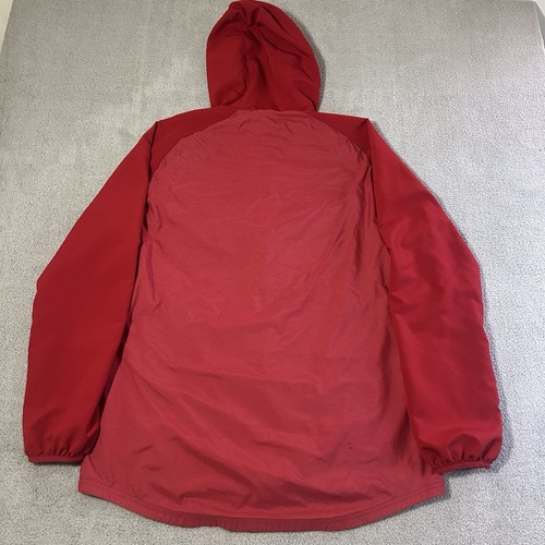 Giacca a vento Adidas Modern Varsity full zip con cappuccio uomo grande rosso potenza - Foto 19 di 19