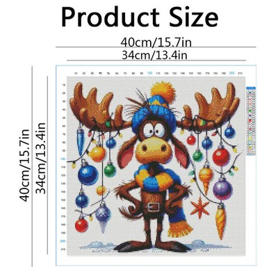 Kreuzstichset Tier Fluss Hippo Handarbeit DIY Geschenk Dekoration