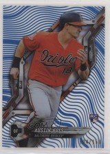 2018 High Tek Pattern 1 Waves/Diagonals Blue Rainbow Foil /150 Austin Hays 00jz