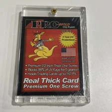 Pro-Mold Real Thick 110pt Trading Card 1-Screw Screwdown UV Holder Protector