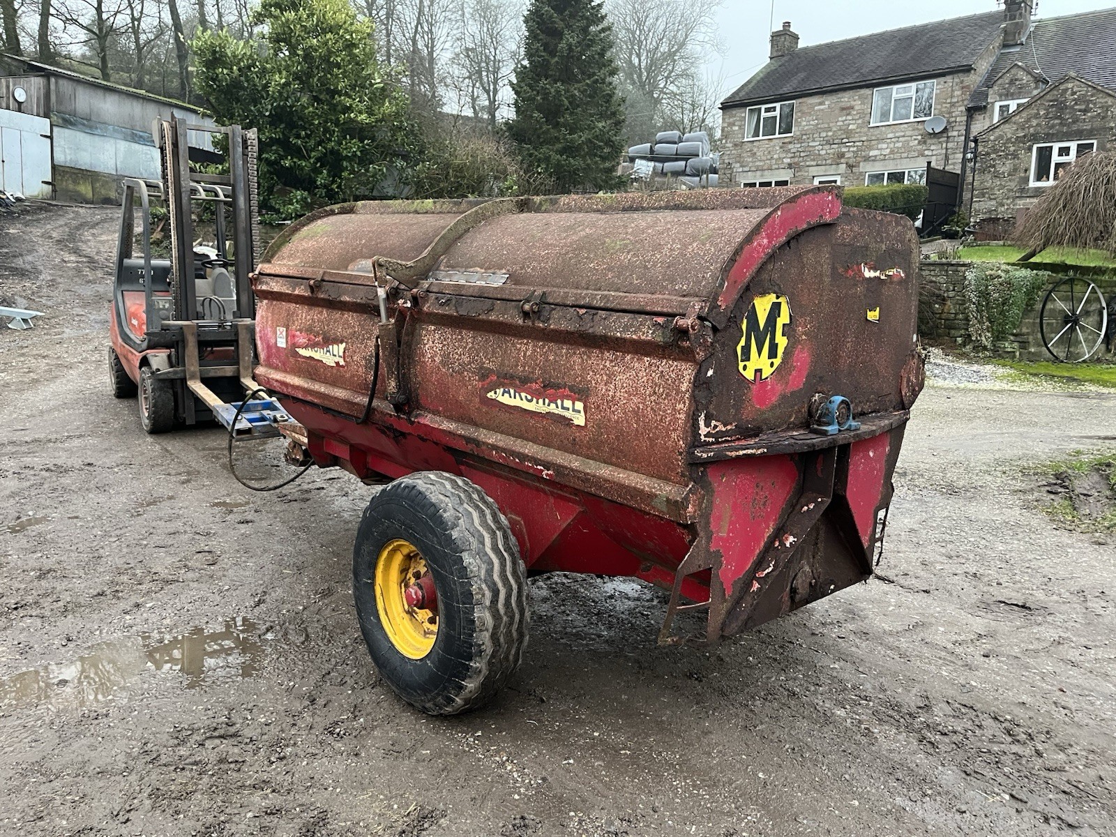 Marshall 60 Rotor Spreader. Tractor Trailer Loader Harrows Horse Roller ...