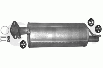 Silencieux arriere pour Suzuki Swift berline 3 et 5 portes de 2005 Echappement essence et diesel