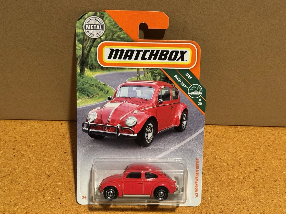 Lote de 3 Volkswagen VW Escarabajo 1962 Matchbox Rojo Azul Rosa Foto 4 de 4