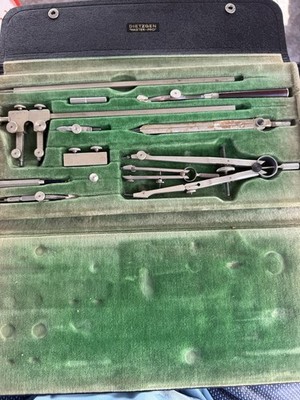 Vintage Dietzgen Master-Pro 1213p Drawing Instrument Set complete with case