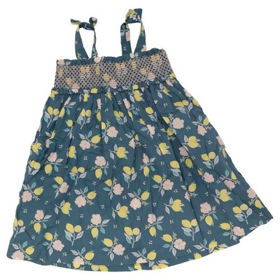 Sergent Major, Kleid, Größe: 92, Blau/Mehrfarbig, Baumwolle, Blumen #fgn
