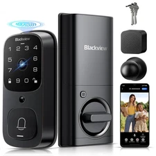 Blackview Video Smart Lock Door Camera Doorbell Fingerprint Keyless Entry App