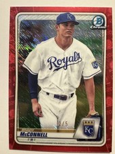 2020 Bowman Brady McConnell #BCP-54 Chrome Prospects Red Refractor /5 Royals