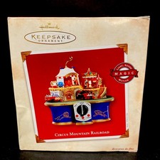 Hallmark Keepsake Ornament 2002 Circus Mountain Railroad Features Light Sound