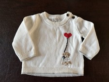 EUC Infant Girls Janie and Jack Valentines Day Sweater Size 3-6 months