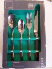 Dunelm Hotel Copen 24 Piece Stainless Steel Cutlery Set