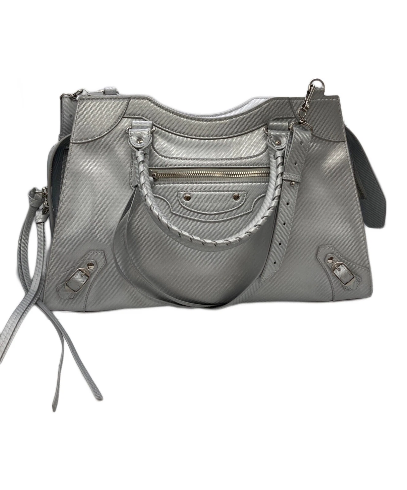 Balenciaga — Balenciaga way 693923 Silver Shoulder Bag #TFB1470