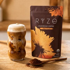 Authentic RYZE MUSHROOM Coffee Bright Smooth Gut Health Supplement 30 Servings