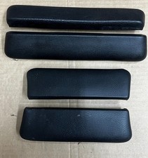 64 65 66 67 Chevelle Cutlass Skylark Black Arm Rest Pads Complete Set