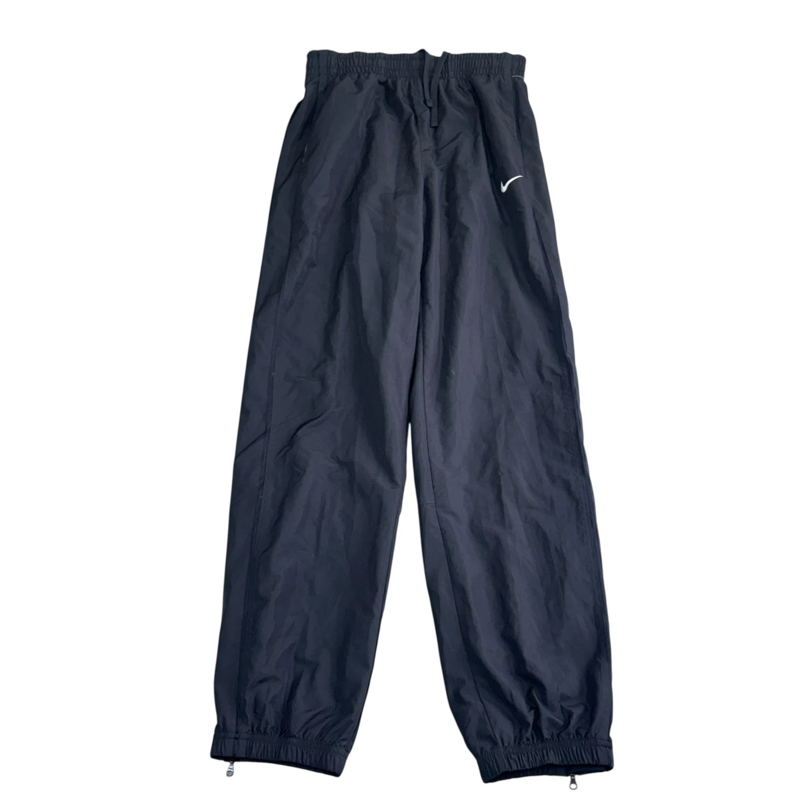 Nike Mens Tracksuit Bottoms Retro Y2k Cuffed Black Medium