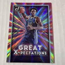 Jonathan Kuminga RC 21-22 Donruss Great X-Pectations Holo Pink Laser #4 Warriors