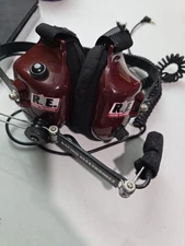 Used Racing Electronics Headset With Microphone For Intercom System
