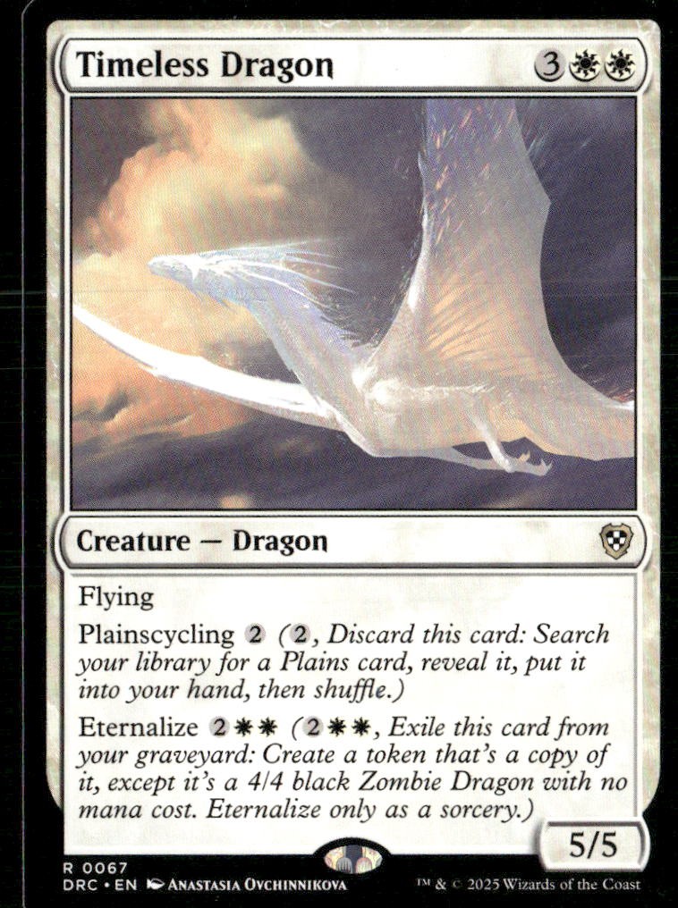 TIMELESS DRAGON 67 RARE COMMANDER: AETHERDRIFT MAGIC: THE GATHERING NM