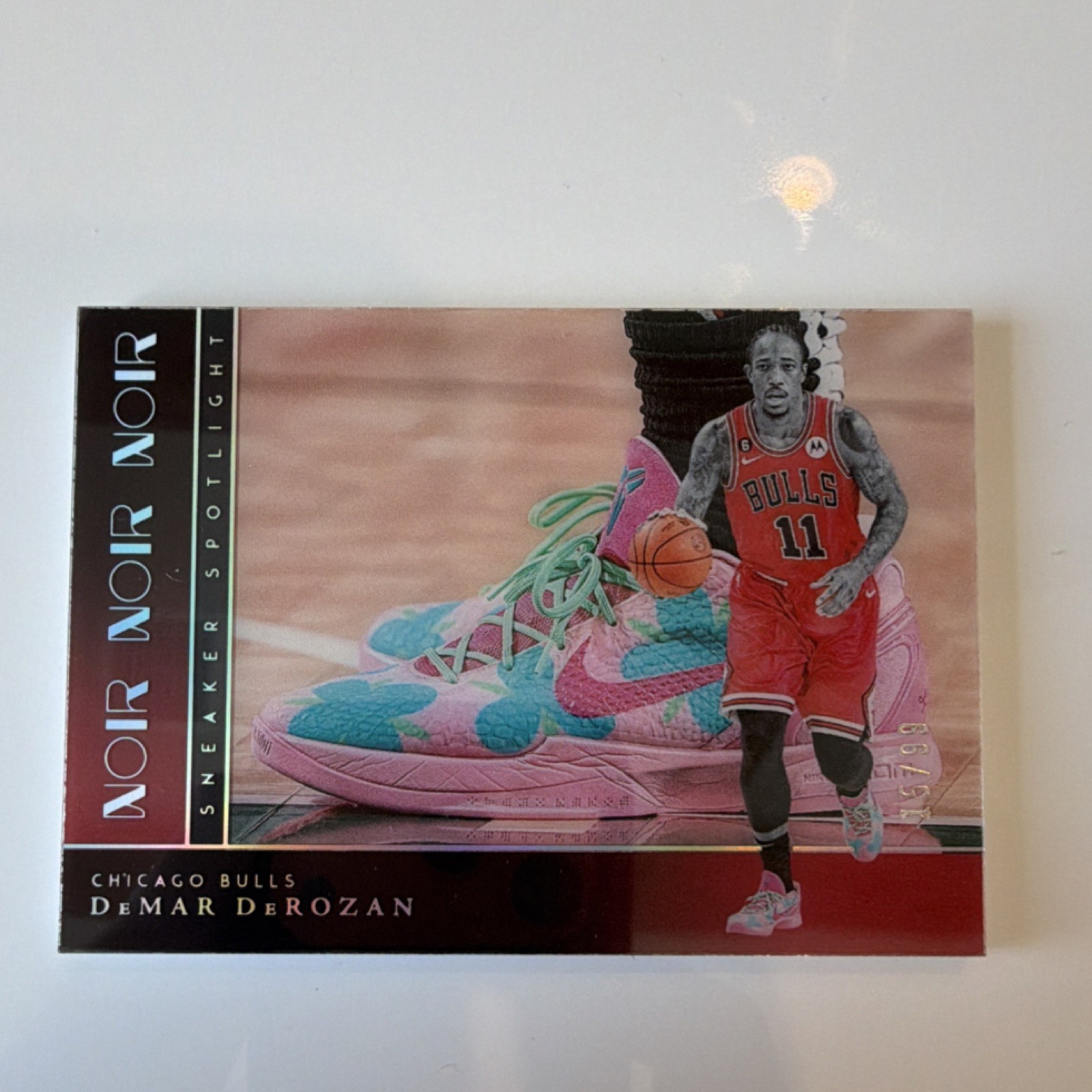 2023-24 Panini Noir Sneaker Spotlight DeMar DeRozan #14 Bulls /99 Insert