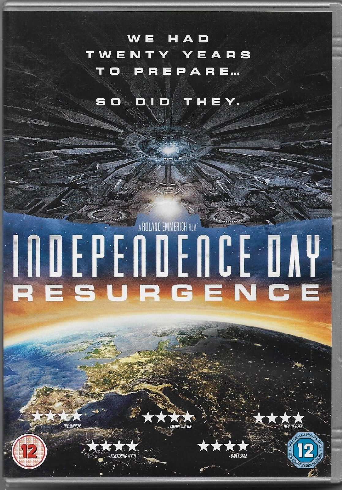 Independence Day Resurgence DVD POSTED 48 HOURS TRACKED