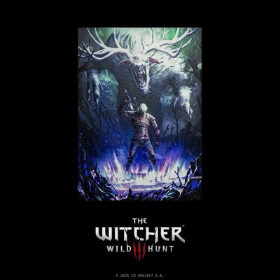 Displate The Witcher Geralt Vs Fiend Limited Edition Metal Poster