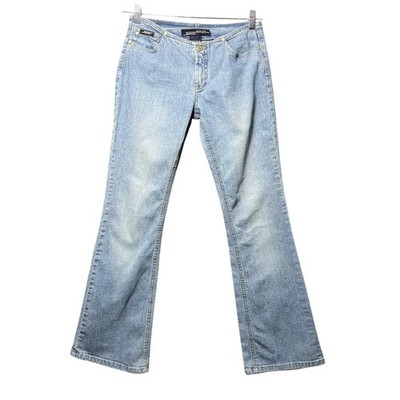 Y2K Squeeze Stephen Hardy Light Wash Low Rise Bootcut Flare Jeans 7/8