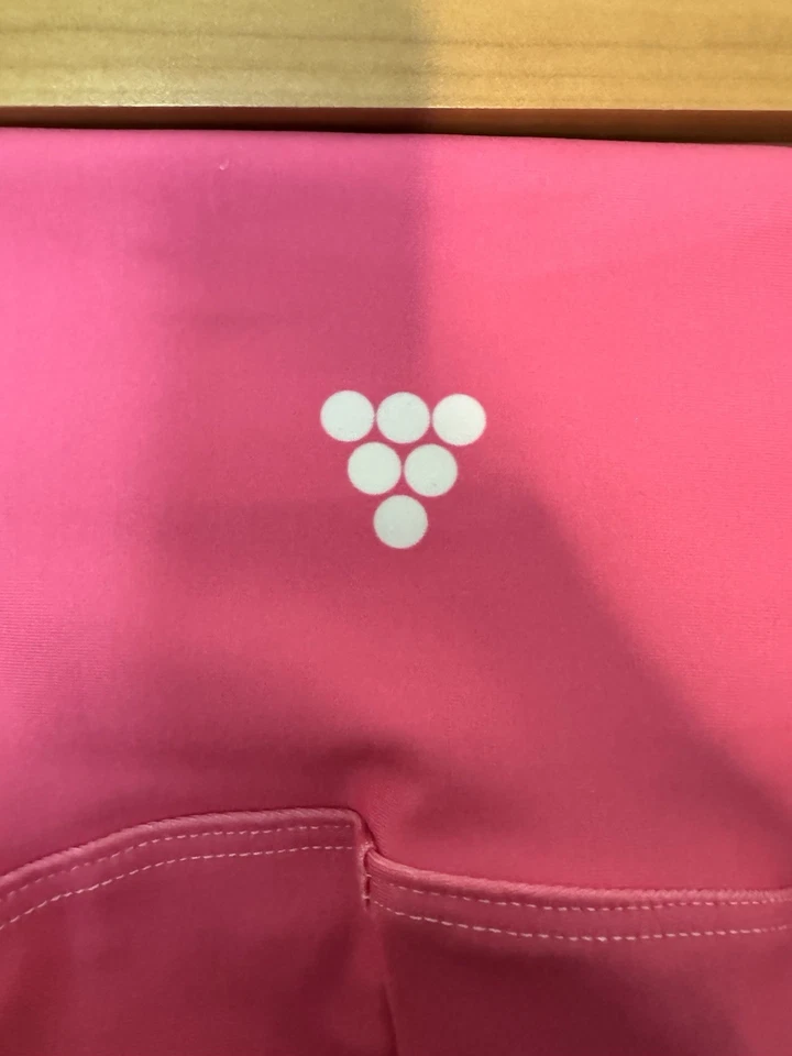 Berry Jane Leggings 3XL Hot Pink High Rise Yoga Pants w/ Pockets UPF 50 - Image 3 of 4