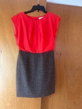 NWT Banana Republic Satin and Tweed Dress - Size 4P