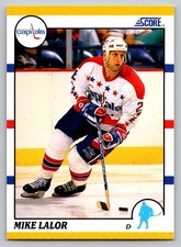 1990-91 Score Rookie and Traded #98T Mike Lalor RC Washington Capitals